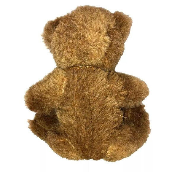 VINTAGE HEUNEC GERMAN ARTICULATED TEDDY BEAR 15" LONG STUFFED ANIMAL PLUSH - Picture 4 of 7